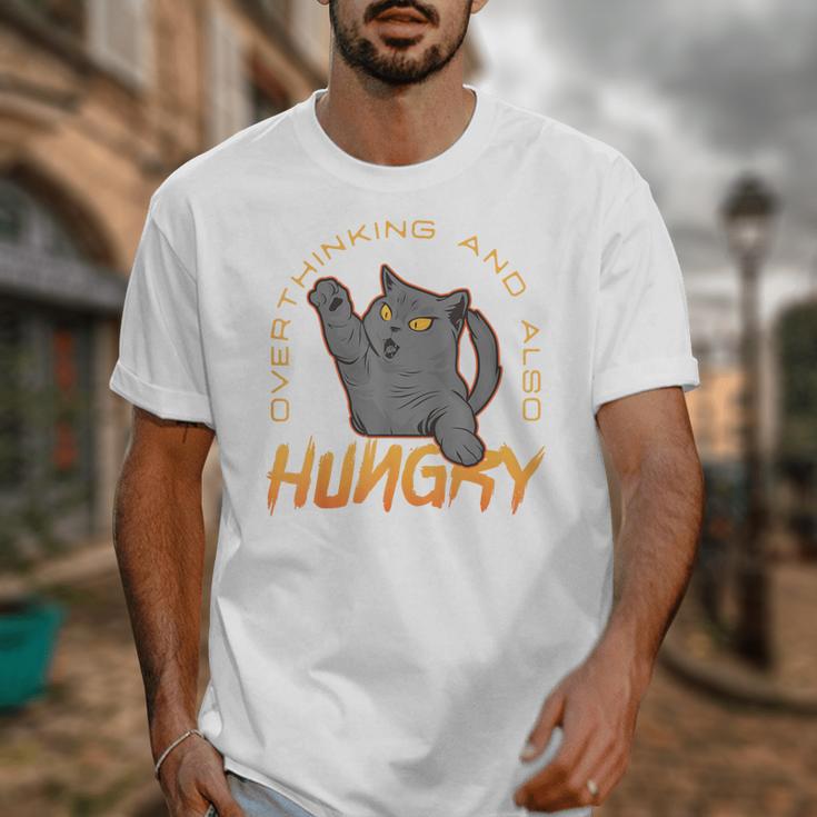 Overthinking And Also Hungry Introverted Overthinker Unisex T-Shirt