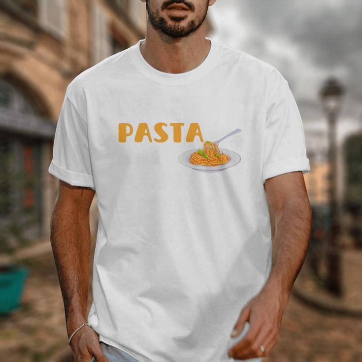 I Like Pasta And Maybe 3 People Introvert Foodie Premium Unisex T-Shirt