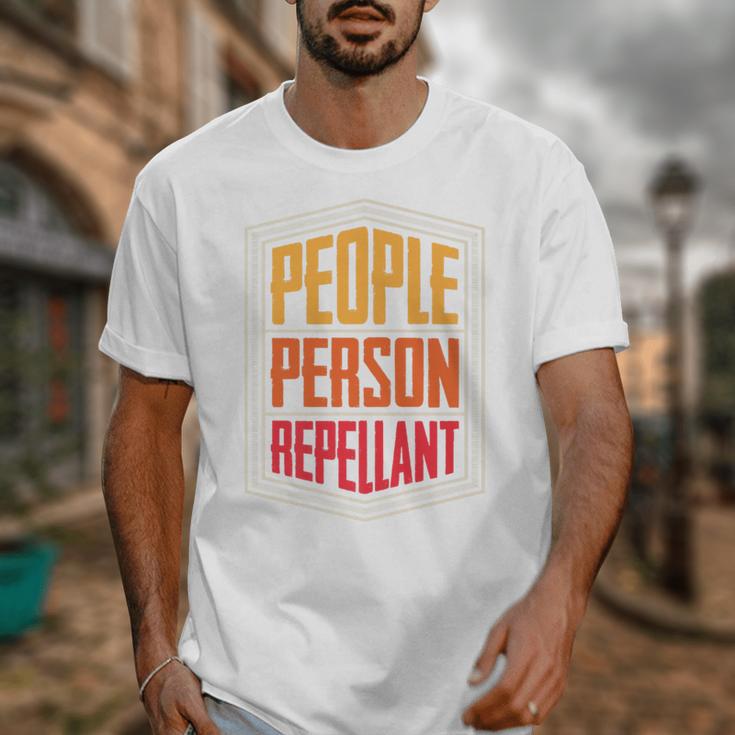 People Person Repellant Introvert Premium Unisex T-Shirt