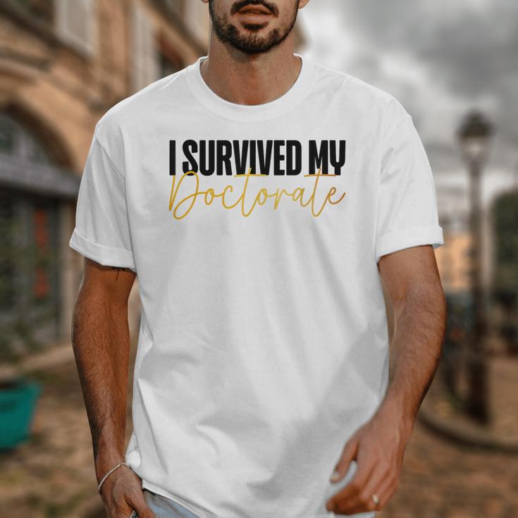 Phd Graduation Doctorate Degree Dissertation Masteral Grad Unisex T-Shirt