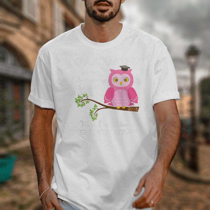 Pink I Graduated From Elementary Graduation Unisex T-Shirt