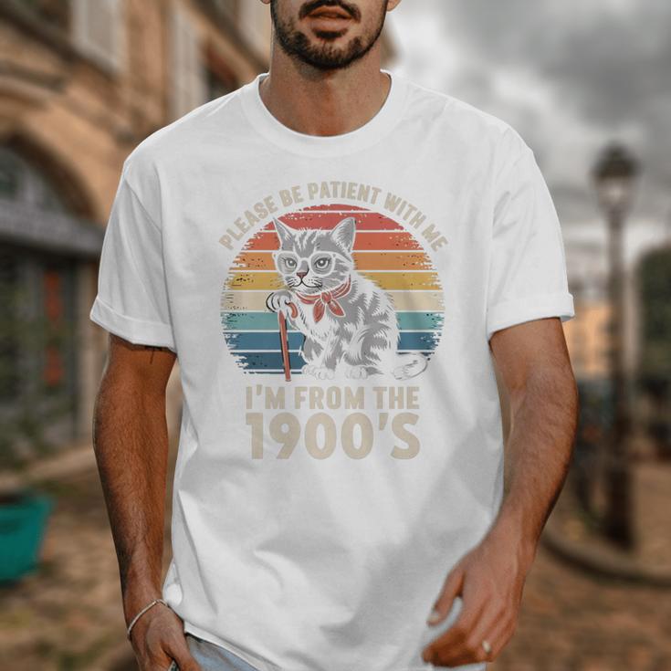 Please Be Patient With Me I'm From The 1900s Cat Premium Unisex T-Shirt