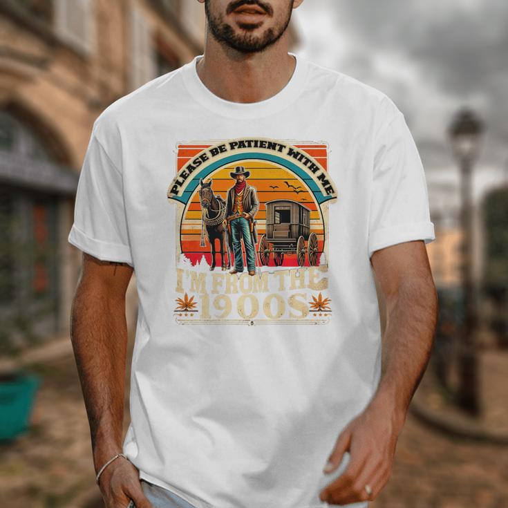 Please Be Patient With Me I'm From The 1900s Cowboy Premium Unisex T-Shirt Please Be Patient With Me I'm From The 1900s Cowboy Premium Unisex T-Shirt