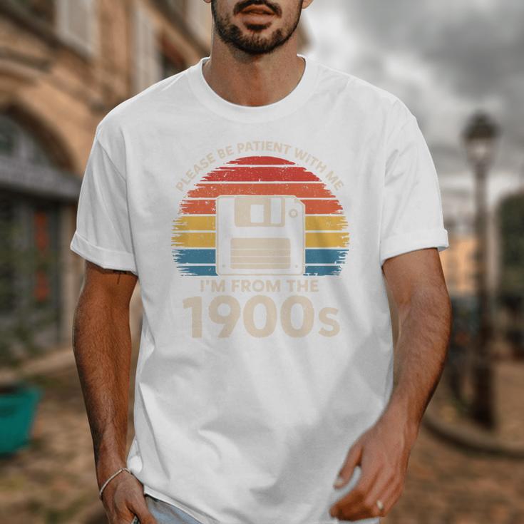 Please Be Patient With Me I'm From The 1900s Floppy Disk Premium Tri-Blend Unisex T-Shirt