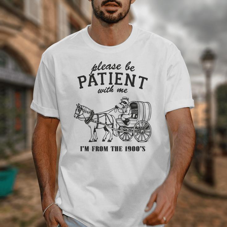 Please Be Patient I'm From The 1900s Raccoon Lover Premium Unisex T-Shirt