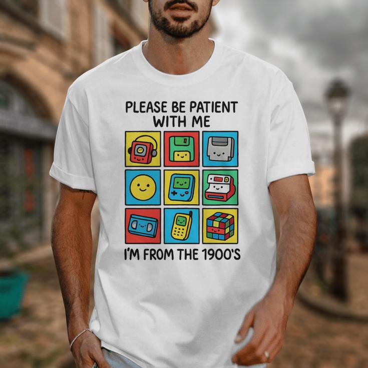 Please Be Patient With Me I'm From The 1900s Vintage 90s Premium Tri-Blend Unisex T-Shirt Please Be Patient With Me I'm From The 1900s Vintage 90s Premium Tri-Blend Unisex T-Shirt