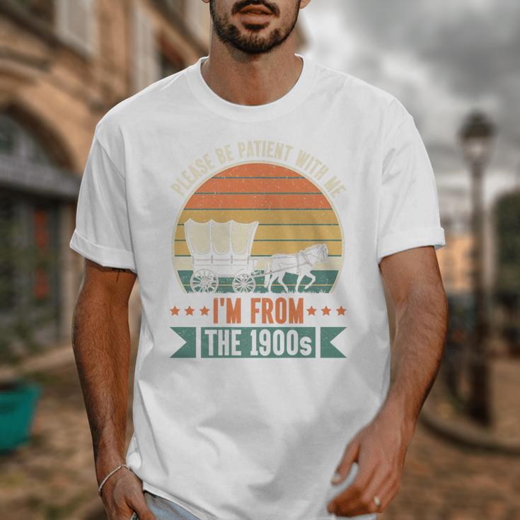 Please Be Patient With Me I'm From The 1900s Vintage Humor Premium Unisex T-Shirt