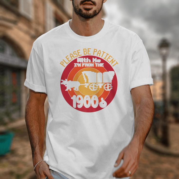 Please Be Patient With Me I'm From The 1900s Vintage Meme Premium Unisex T-Shirt