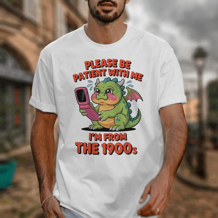 Please Be Patient I'm From The 1900s Vintage Men Women Premium Tri-Blend Unisex T-Shirt