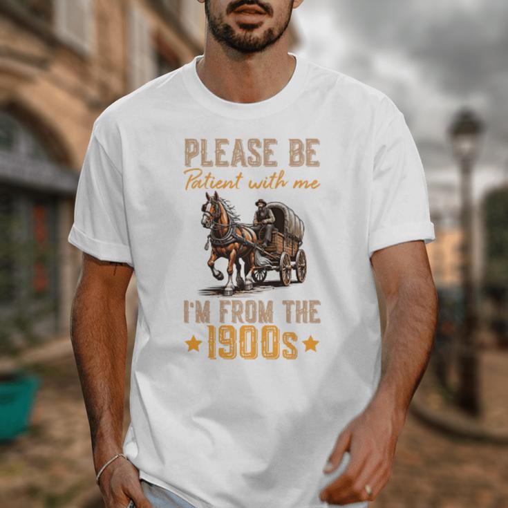 Please Be Patient With Mee I'm From The 1900s Minimalist Premium Unisex T-Shirt Please Be Patient With Mee I'm From The 1900s Minimalist Premium Unisex T-Shirt