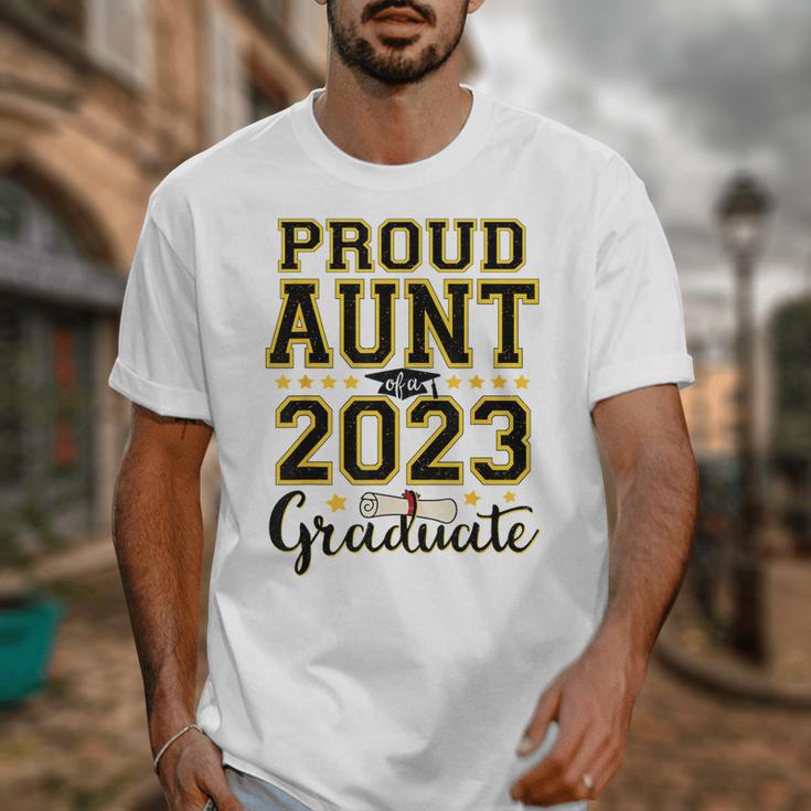 Proud Aunt Of A 2023 Graduate Family Matching Graduation Unisex T-Shirt