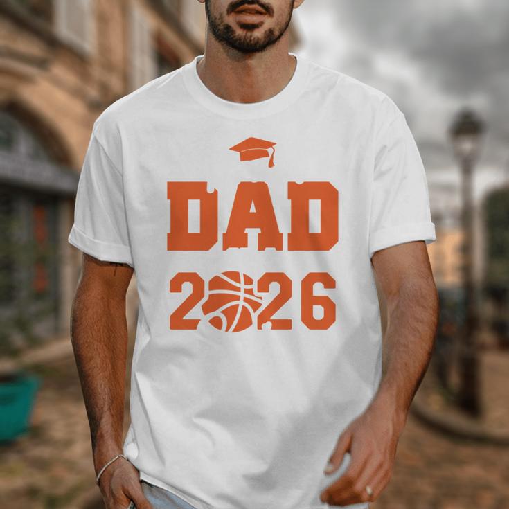 Proud Dad Of A 2026 Senior Basketball Graduation Family Unisex T-Shirt