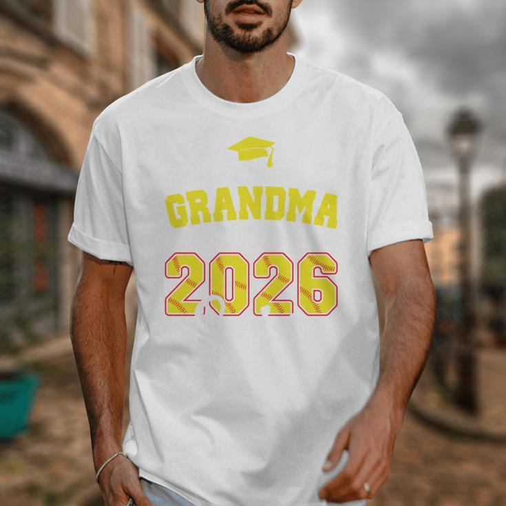 Proud Grandma Of A 2026 Senior Softball Graduation Matching Unisex T-Shirt