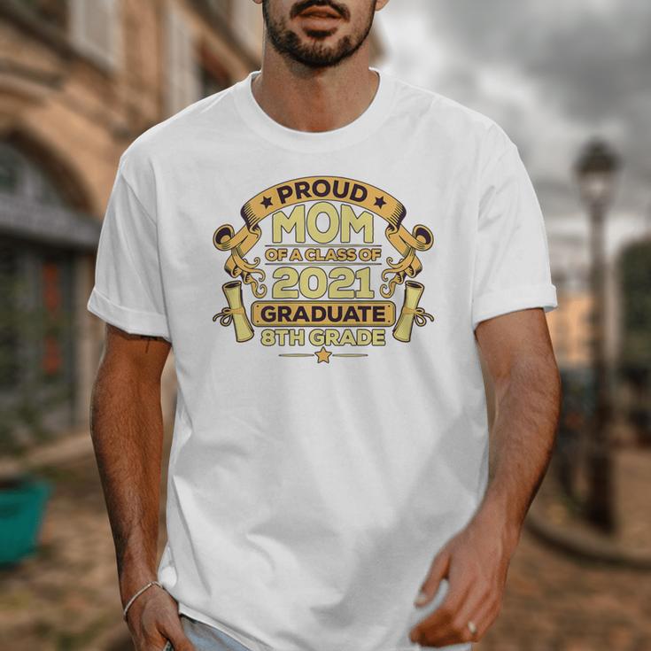 Proud Mom Graduation Of 8th Grade Graduate Unisex T-Shirt