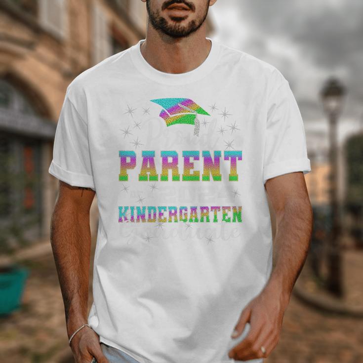 Proud Parent Of Kindergarten Graduate 2024 Graduation Parent Premium Unisex T-Shirt