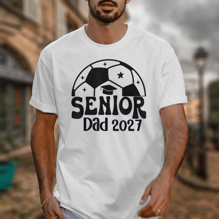 Proud Senior Dad Soccer Class Of 2027 Graduation Graduate Unisex T-Shirt