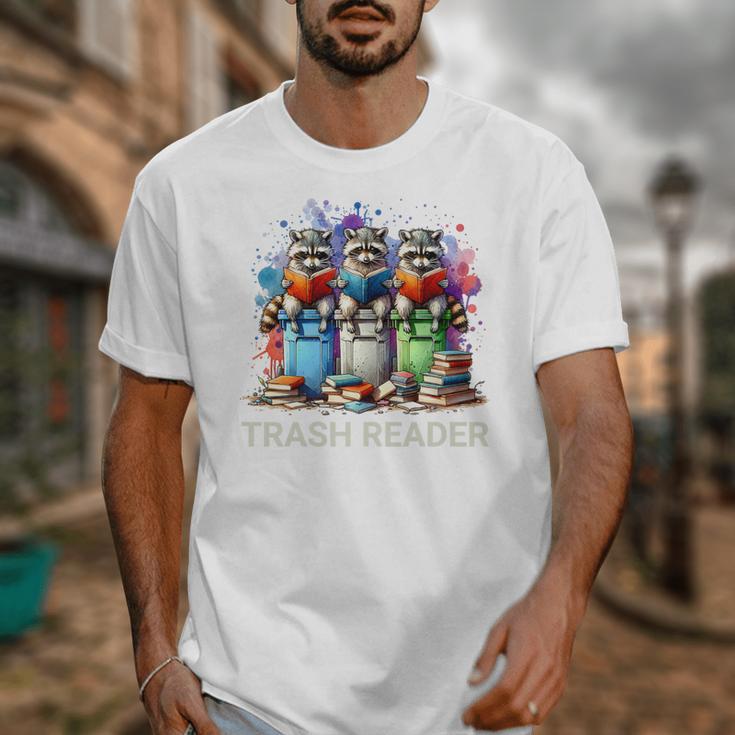 Racoons Trash Reader Book Lover Romantic Novels Premium Unisex T-Shirt Racoons Trash Reader Book Lover Romantic Novels Premium Unisex T-Shirt