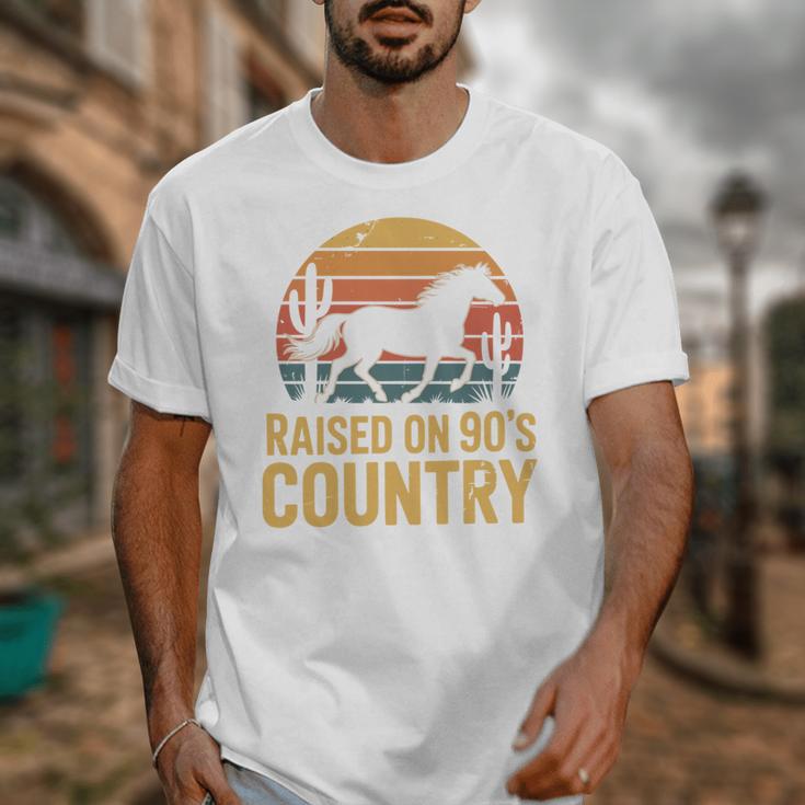 Raised On 90’s Country Horse Retro Nostalgia Western Music Unisex T-Shirt