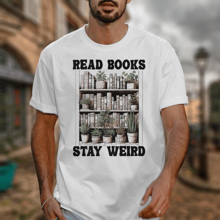 Read Books Stay Weird Book Lover Joke Introvert Reading Premium Unisex T-Shirt Read Books Stay Weird Book Lover Joke Introvert Reading Premium Unisex T-Shirt