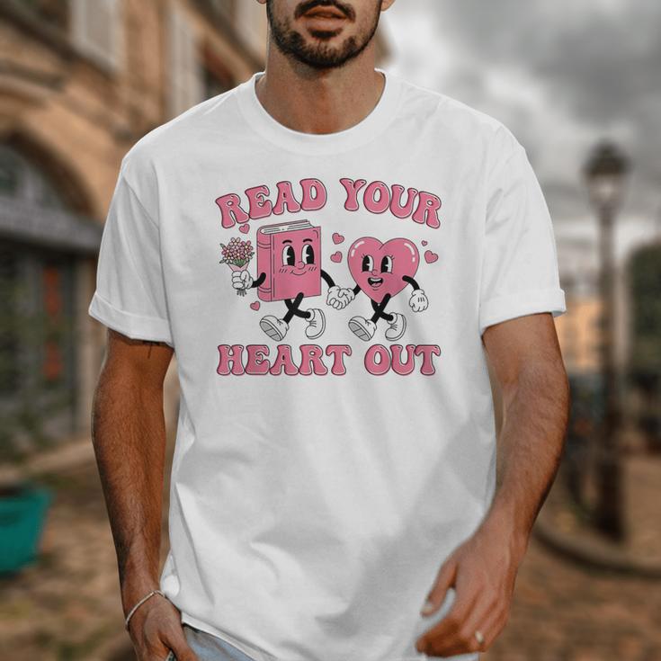 Read You Heart Out Reading Teacher Valentines Day Book Lover Unisex T-Shirt Read You Heart Out Reading Teacher Valentines Day Book Lover Unisex T-Shirt