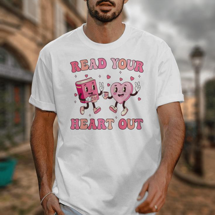 Read Your Heart Out Teacher Valentine Book Unisex T-Shirt