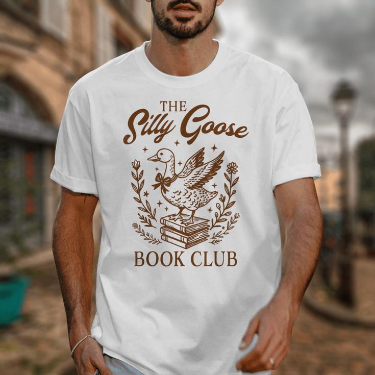 Reading Book Lover Bookish Librarian Silly Goose Book Club Unisex T-Shirt