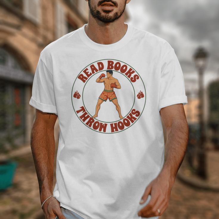 Reading Book Lover Boxer Boxing Lover Read Books Throw Hooks Unisex T-Shirt Reading Book Lover Boxer Boxing Lover Read Books Throw Hooks Unisex T-Shirt