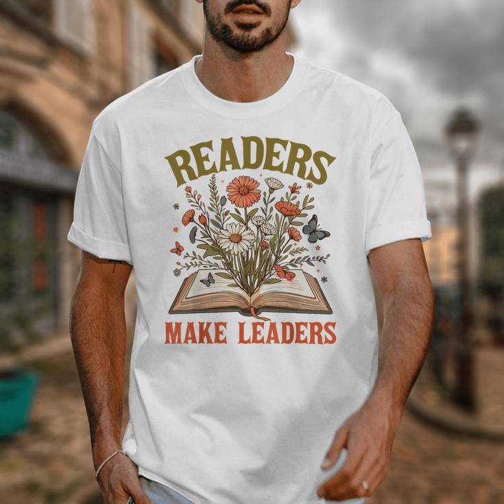 Reading Squad Book Lover Bookish Floral Readers Make Leaders Unisex T-Shirt Reading Squad Book Lover Bookish Floral Readers Make Leaders Unisex T-Shirt