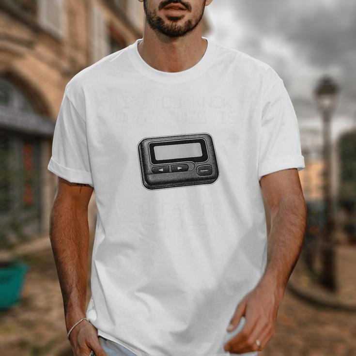 Retro Pager 90s Nostalgia Premium Tri-Blend Unisex T-Shirt Retro Pager 90s Nostalgia Premium Tri-Blend Unisex T-Shirt