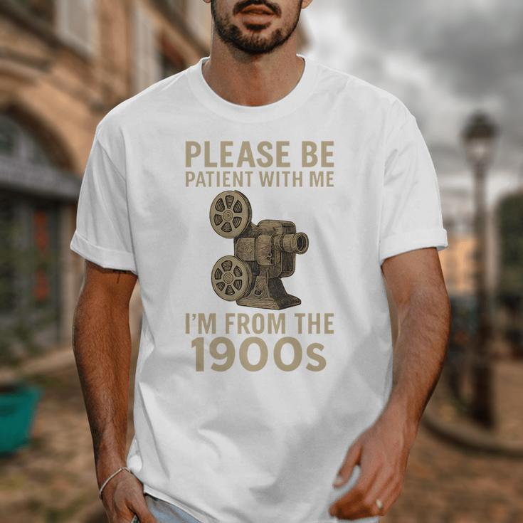 Retro Please Be Patient With Me I'm From The 1900s Projector Premium Unisex T-Shirt