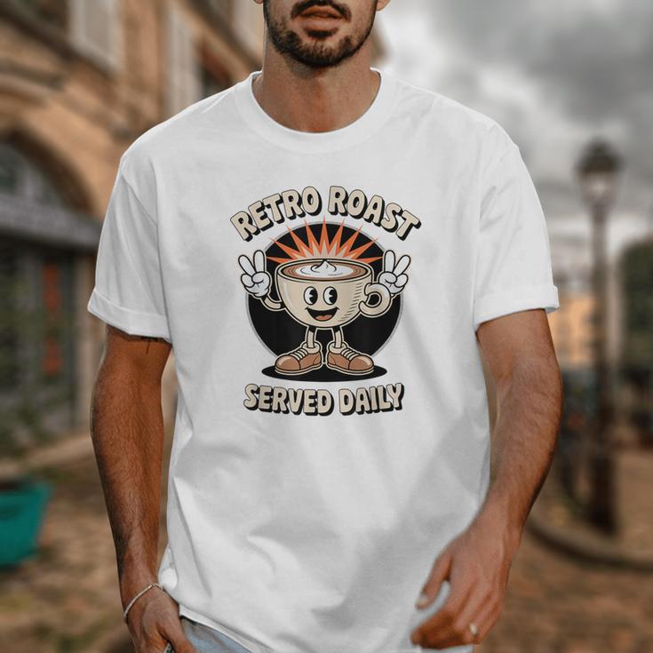 Retro Roast Coffee Retro Cartoon Vintage Nostalgia Fun Unisex T-Shirt