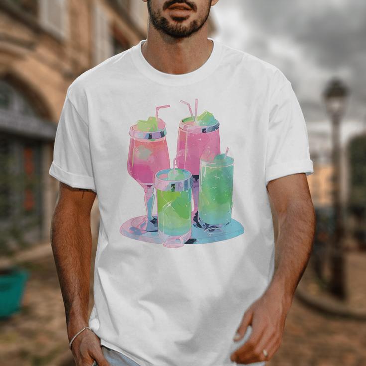 Retro Soft Drinks 80s 90s Nostalgia Cute Anime Aesthetic Tee Unisex T-Shirt Retro Soft Drinks 80s 90s Nostalgia Cute Anime Aesthetic Tee Unisex T-Shirt