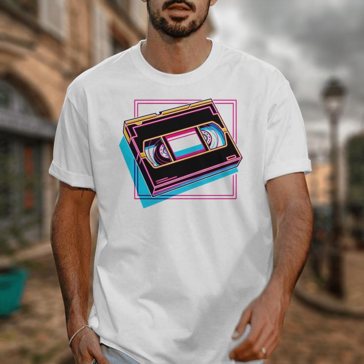Retro VHS Vaporwave Video Cassette Nostalgia Geek Chic Unisex T-Shirt
