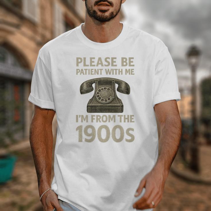 Retro Vintage Please Be Patient With Me I'm From The 1900s Premium Unisex T-Shirt