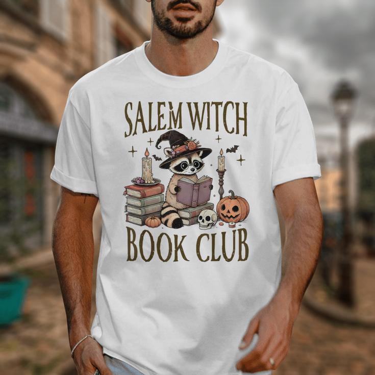 Salem Witch Book Club Raccoon Reading Unisex T-Shirt