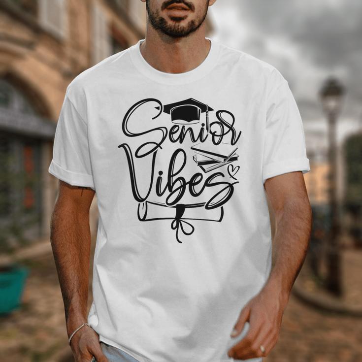 That Says Senior Vibes Graduation Diploma School Spirit Unisex T-Shirt