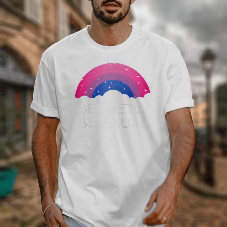 Secretly Bisexual Bi Introvert Bi Pride Antisocial LGBTQ Raglan Baseball Tee Unisex T-Shirt