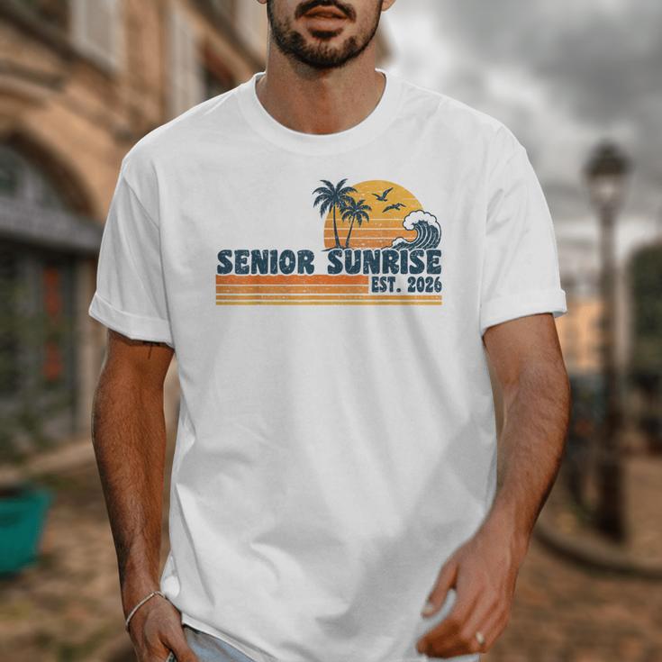 Senior Sunrise 2026 Graduation Cool Retro High School Unisex T-Shirt