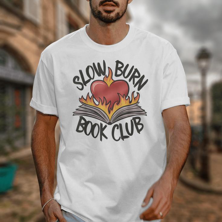 Slow Burn Book Club Romantasy Trope Smut Dark Romance Reader Unisex T-Shirt Slow Burn Book Club Romantasy Trope Smut Dark Romance Reader Unisex T-Shirt