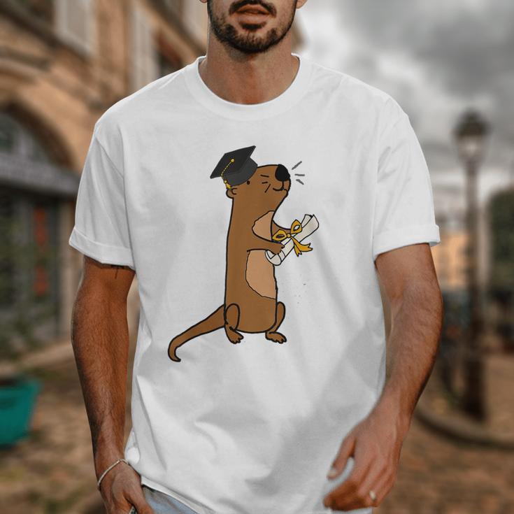 SmileteesGrad Cute Sea Otter Graduation T-Shirt Unisex T-Shirt