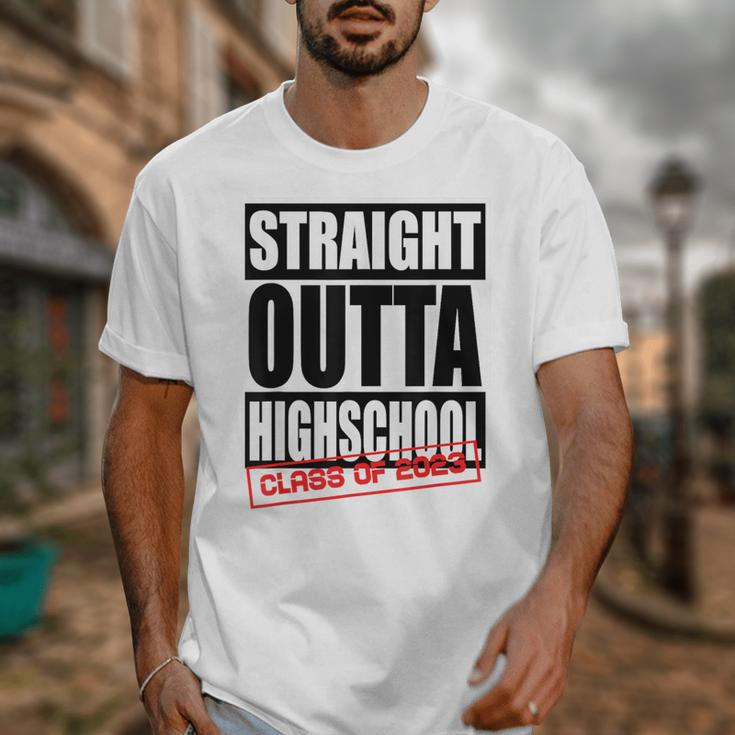 Straight Outta High School Class Of 2023 Graduation Unisex T-Shirt
