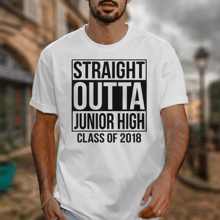 Straight Outta Junior High Graduation Class Of 2018 Unisex T-Shirt