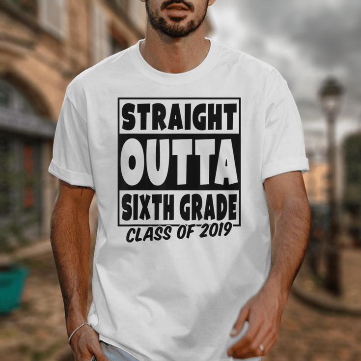 Straight Outta Sixth Grade Class Of 2019 Graduation Unisex T-Shirt