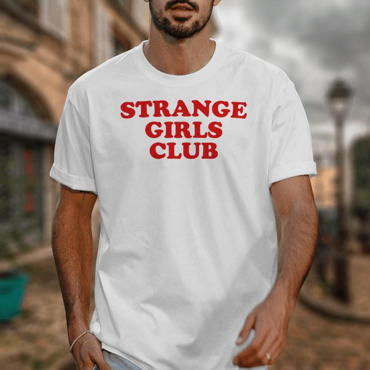 Strange Girls Club Weird Antisocial Introvert Humor Unisex T-Shirt