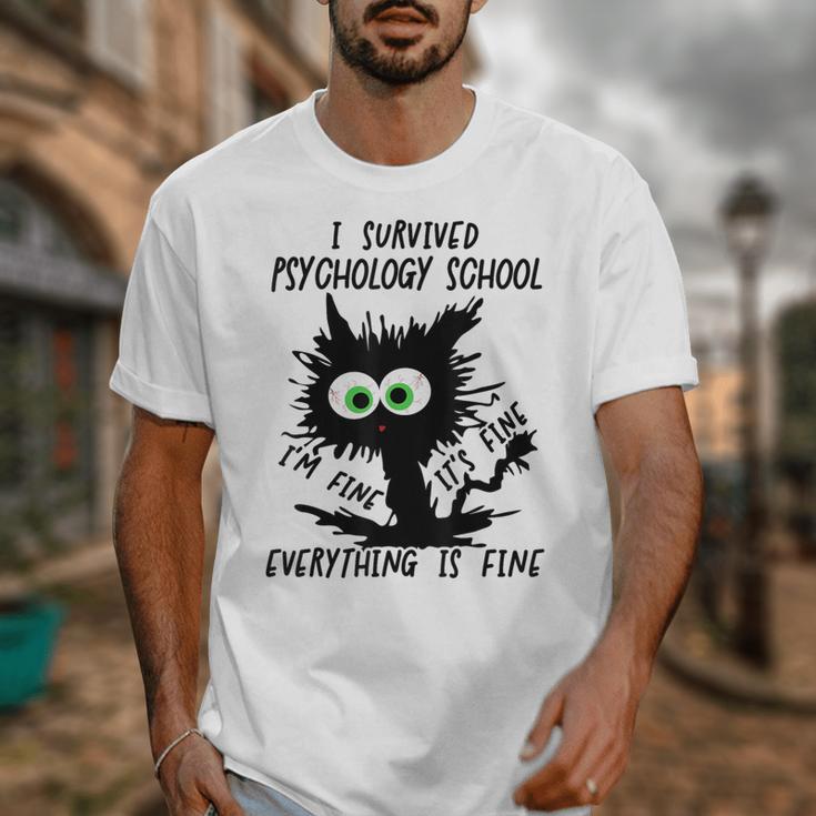 I Survived Psychology School Graduation 2026 2027 Unisex T-Shirt