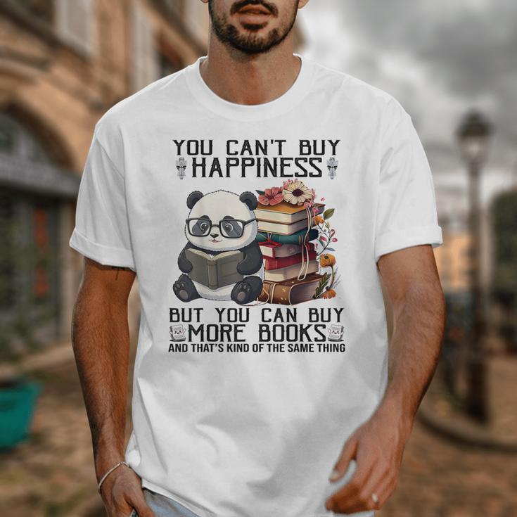 Teacher Bookworm Book Lover Panda Reading Book Librarian Tee Unisex T-Shirt
