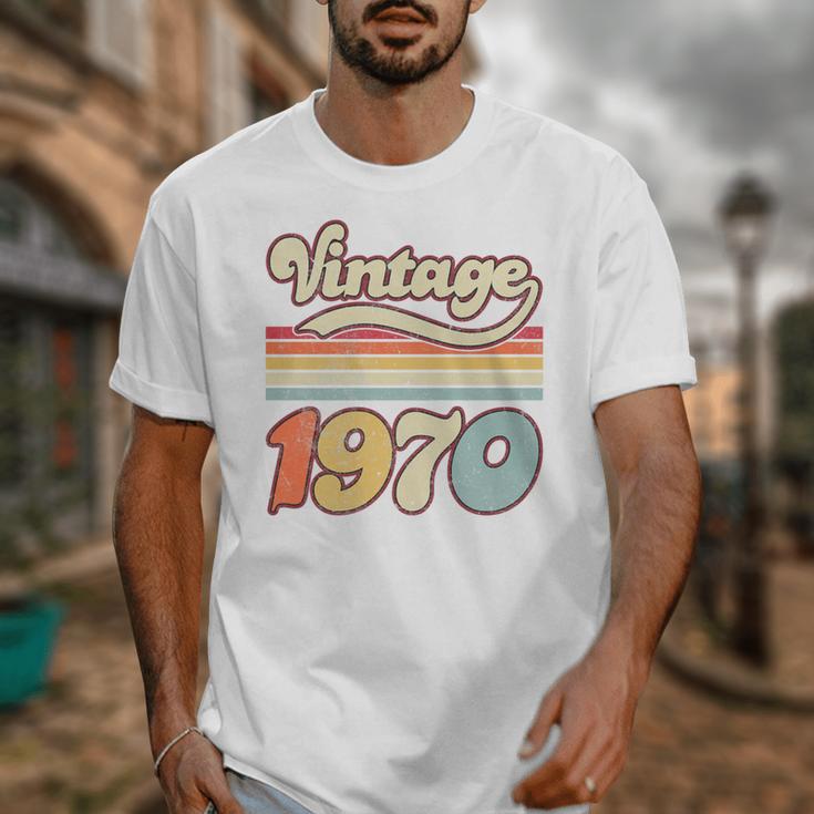 Vintage 1970 Birthday Retro Style 70's Born Nostalgia Outfit Premium Tri-Blend Unisex T-Shirt Vintage 1970 Birthday Retro Style 70's Born Nostalgia Outfit Premium Tri-Blend Unisex T-Shirt