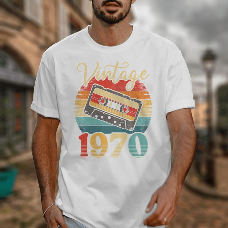 Vintage 1970 Retro Cassette Tape 70s Born Nostalgia Birthday Unisex T-Shirt