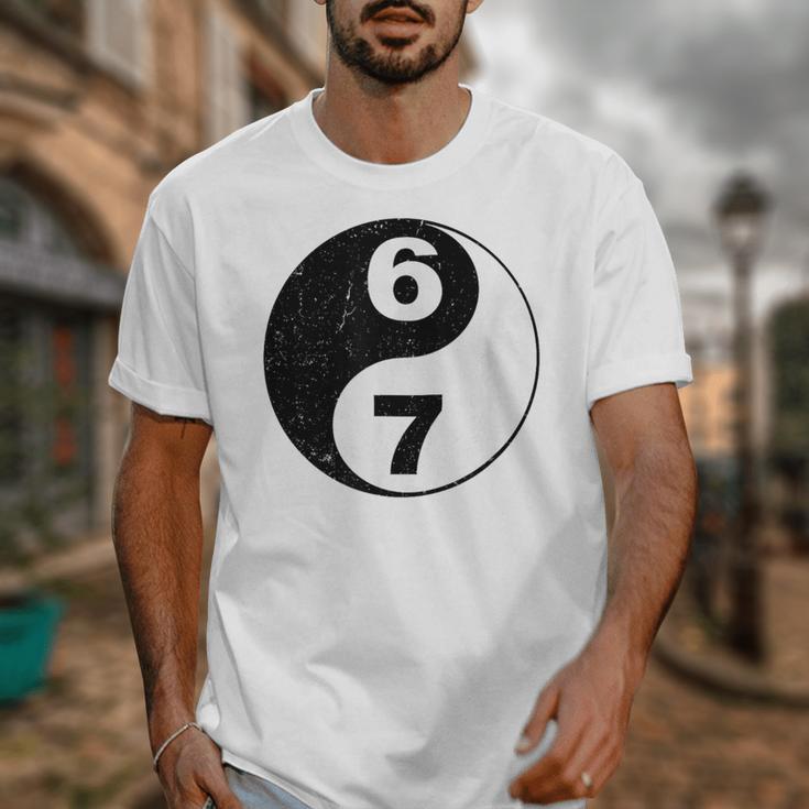 Vintage 6 7 Yin Yang Namaste Six Seven Nostalgia Unisex T-Shirt