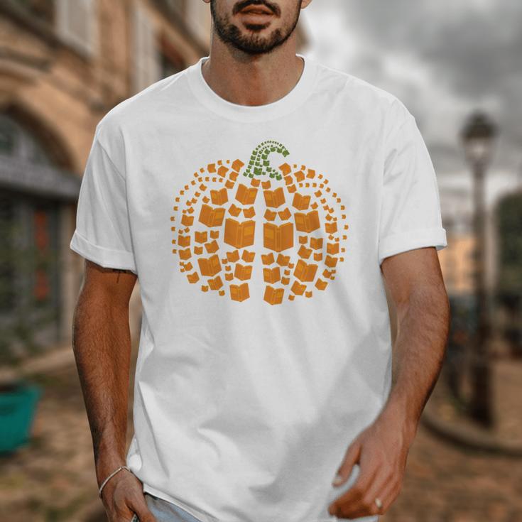 Vintage Book Pumpkin Autumn Fall Librarians Bookworm Teacher Unisex T-Shirt Vintage Book Pumpkin Autumn Fall Librarians Bookworm Teacher Unisex T-Shirt